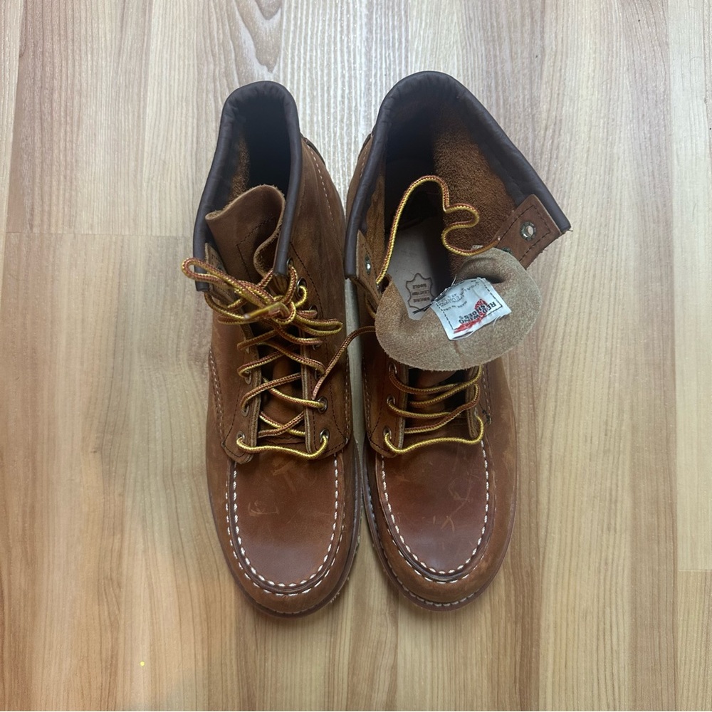 6 Inch Classic MOC toe Size 9 Men Brown - Picture 3 of 4